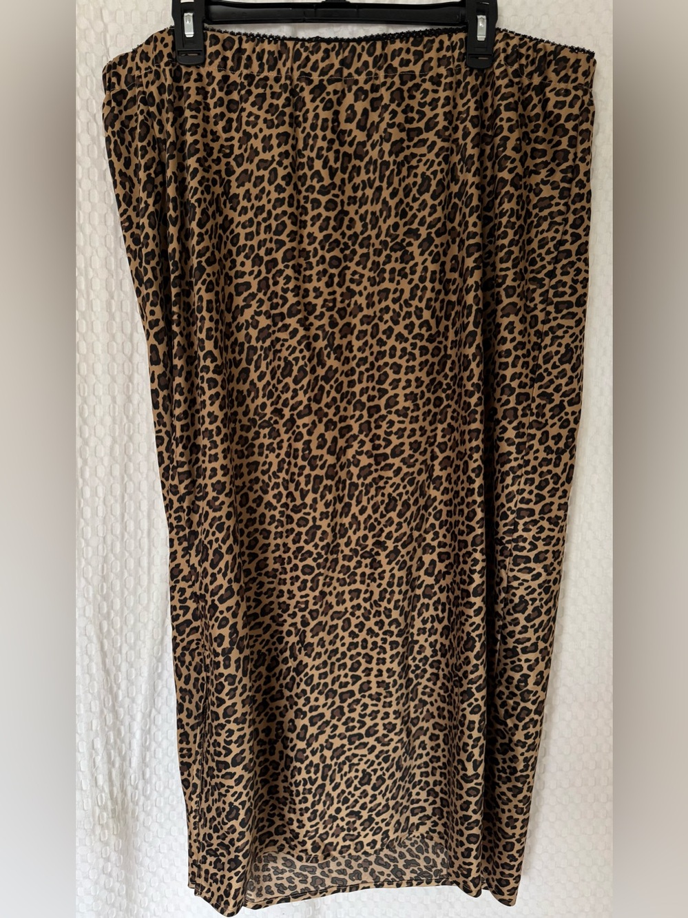 Isabel by Ingrid & Isabel Leopard Maternity Midi Skirt XXL Side Slit - Picture 4 of 7